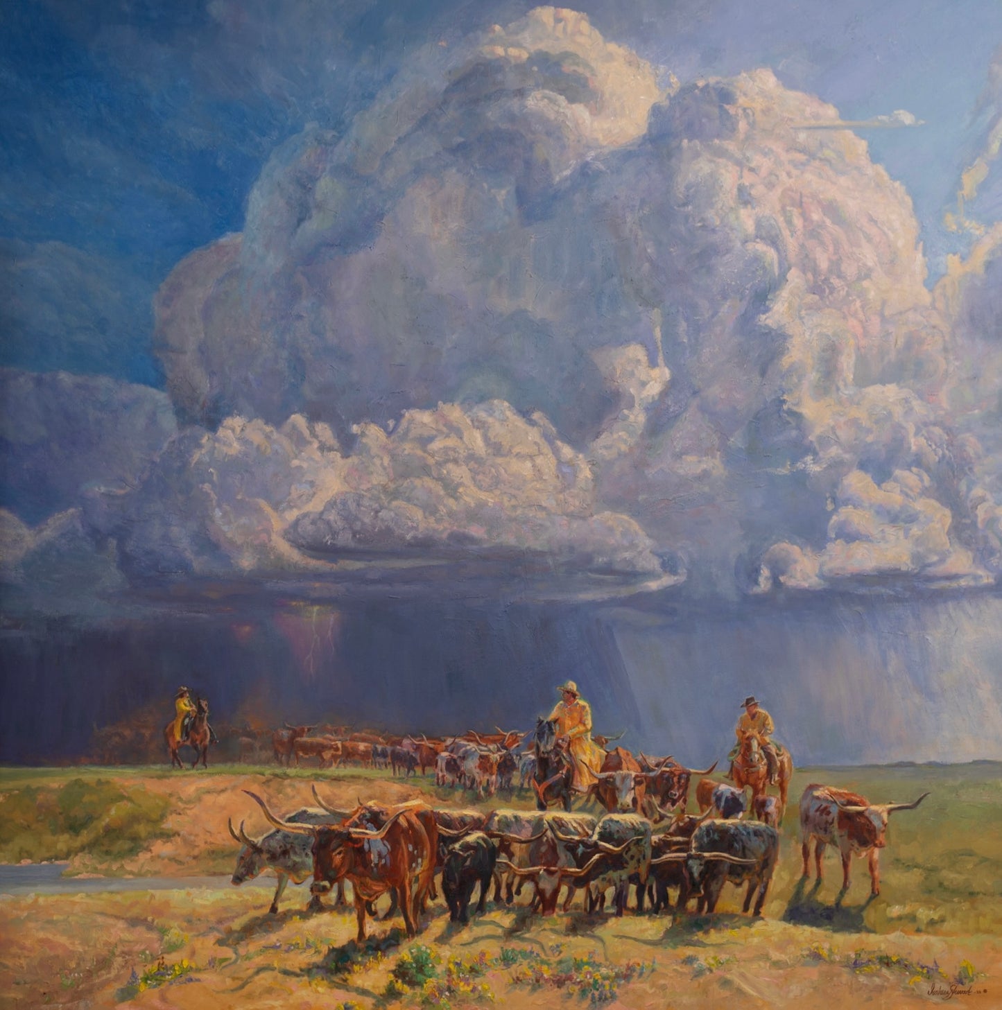 “Ahead of the Storm” -Original Oil on Canvas by Joshua Stewart (SOLD)